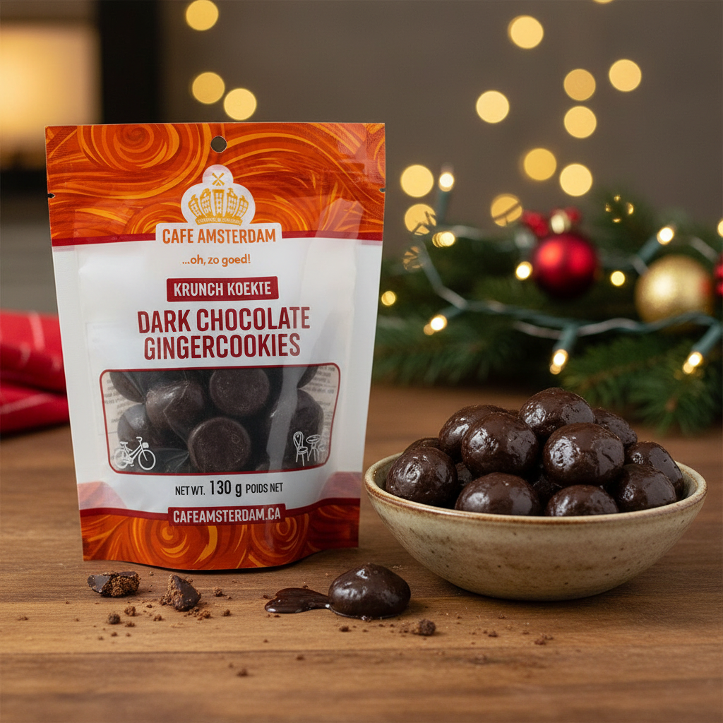 Cafe Amsterdam Crunch Koekie-Dark Chocolate-130g