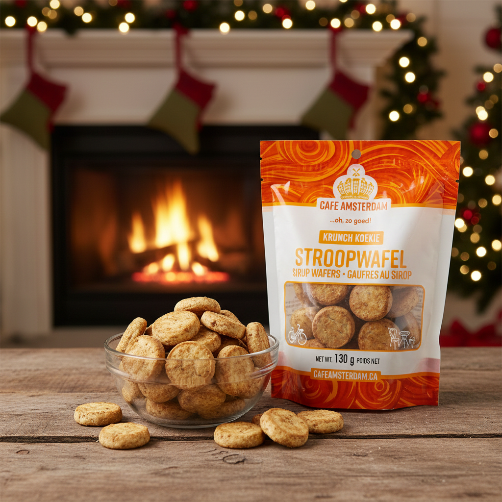 Cafe Amsterdam Crunch Koekie with Stroopwafel Flavour – 130 g