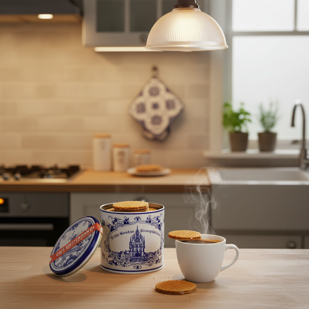 Cafe Amsterdam Stroopwafels in DB Tin-350g