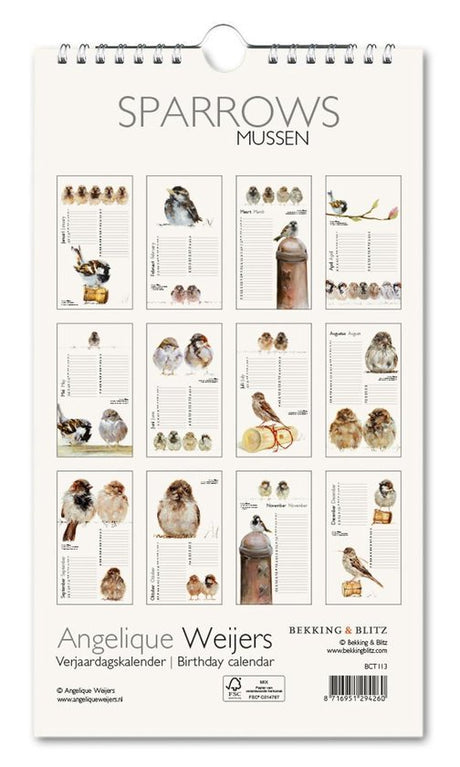 Calendar - Sparrows