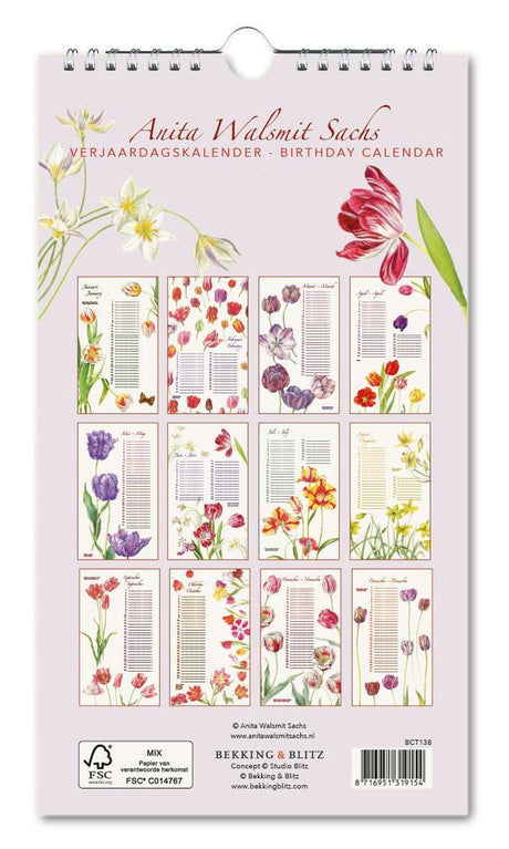 Calendar - Anita Walsmit Sachs -- Flowers