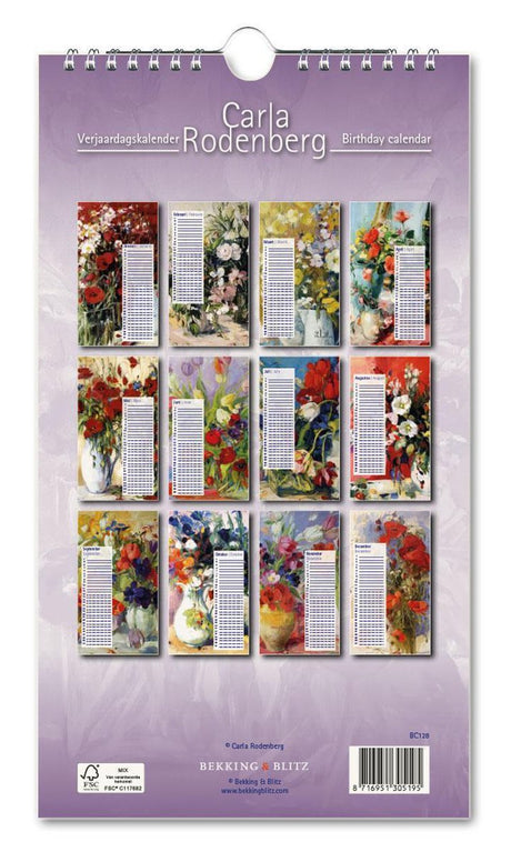 Calendar - Carla Rodenberg -- Flowers
