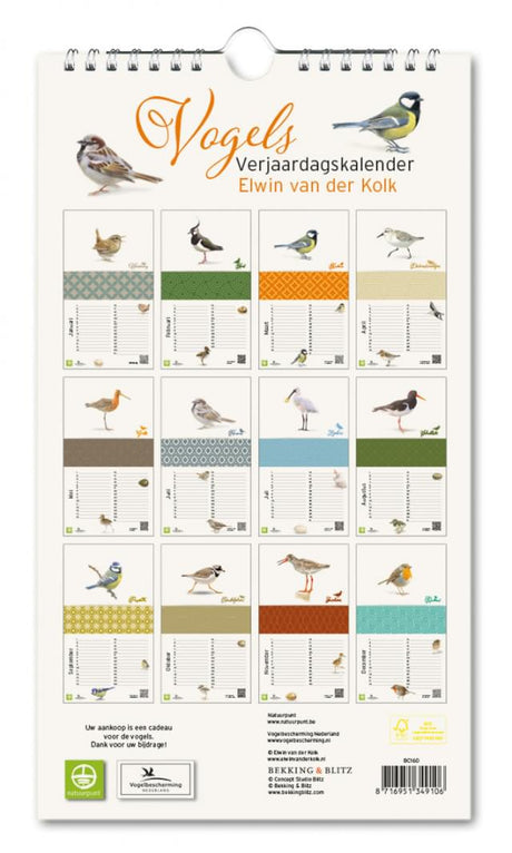 Calendar - Elwin van der Kolk - Birds