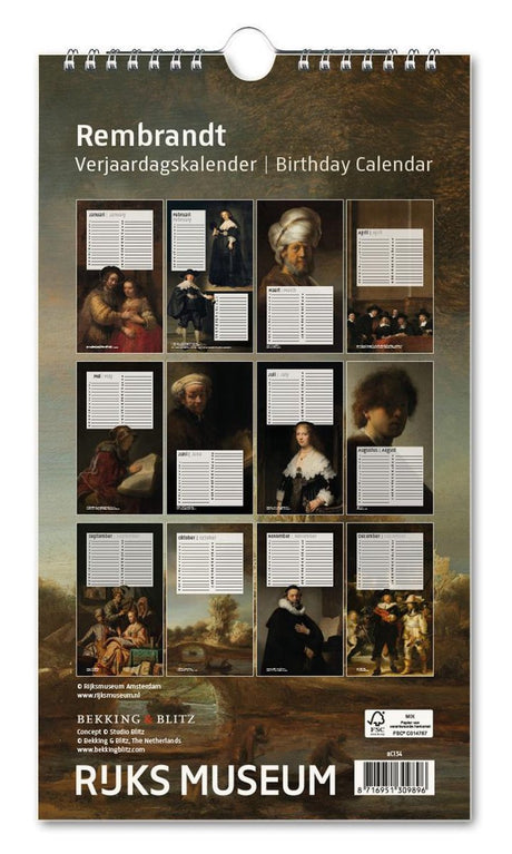 Calendar - Rijksmuseum Amsterdam -- Rembrandt