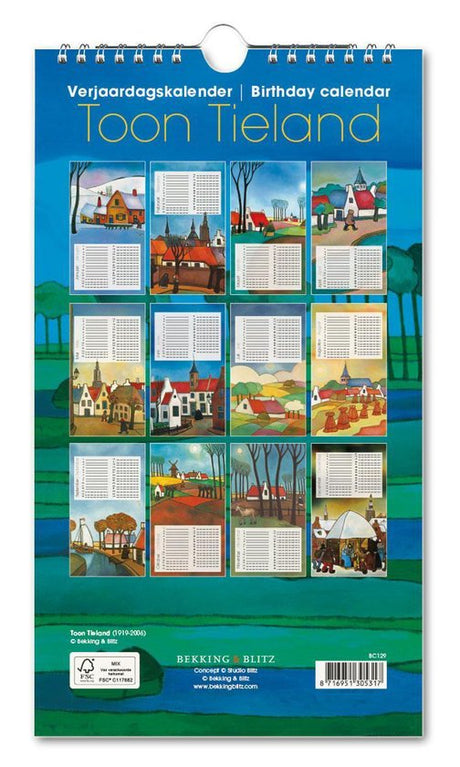 Calendar - Toon Tieland