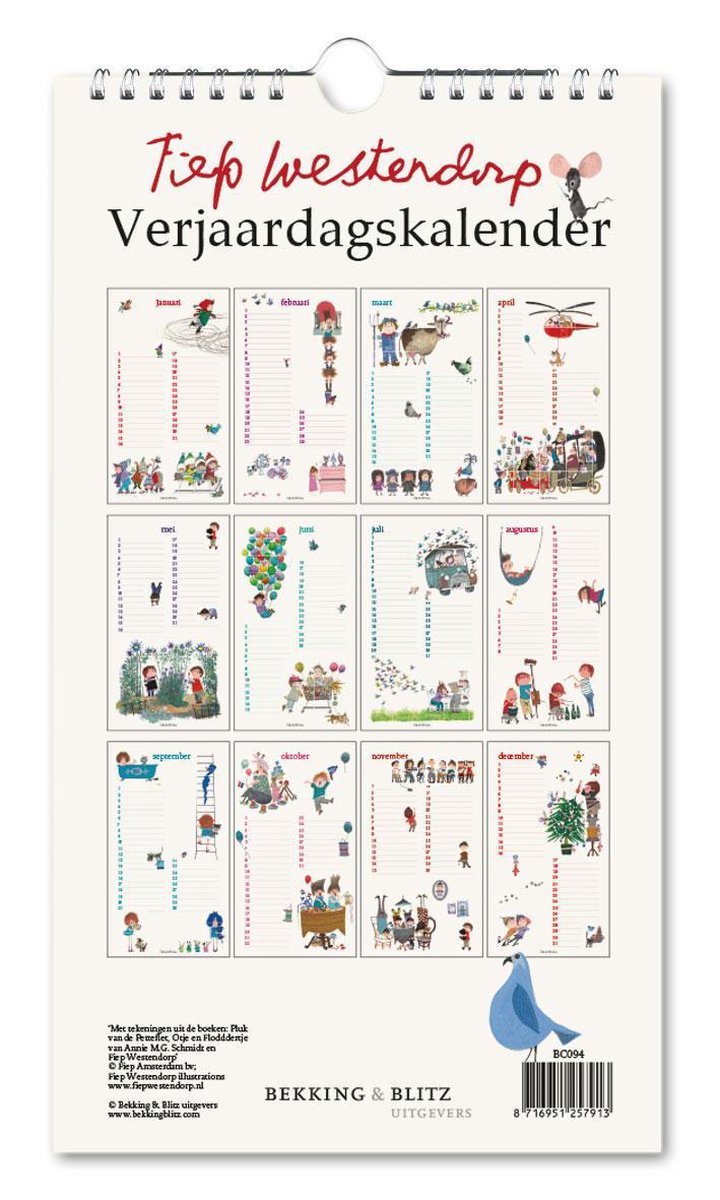 Calendar - Fiep Westendorp -- Pluk van de Pettenflet