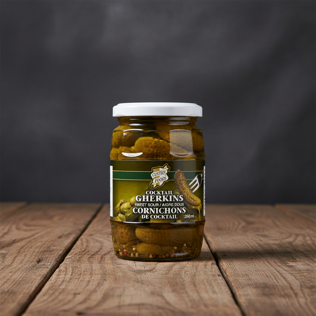 Custan Foods Cocktail Gherkins-250g
