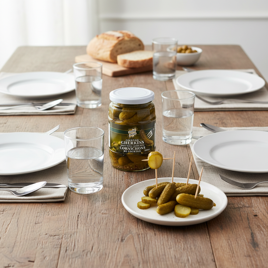 Custan Foods Cocktail Gherkins-250g