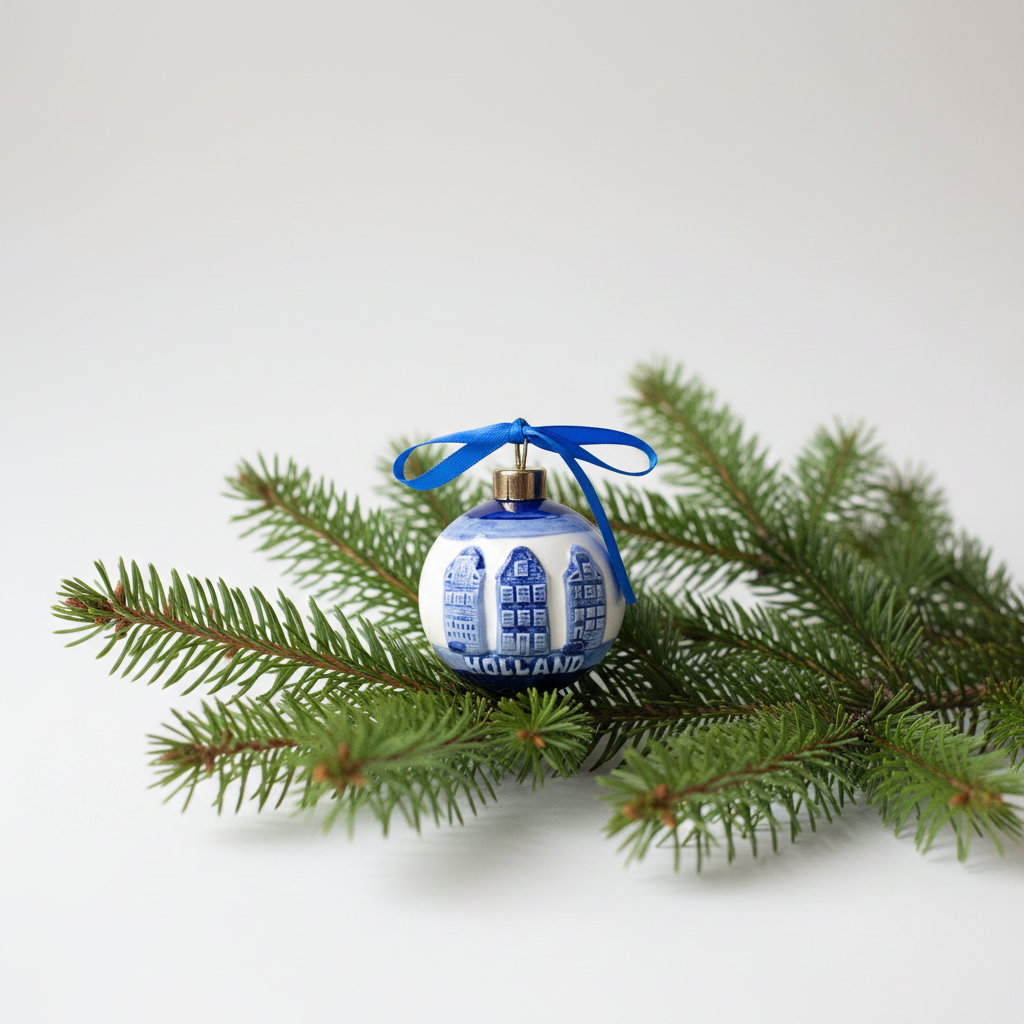 DB Ornament-Ball with Flowers and Holland