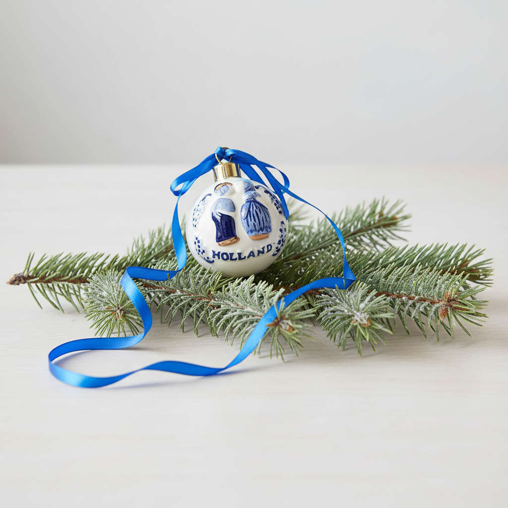 DB Ornament-Ball with Kissing Couple Gold