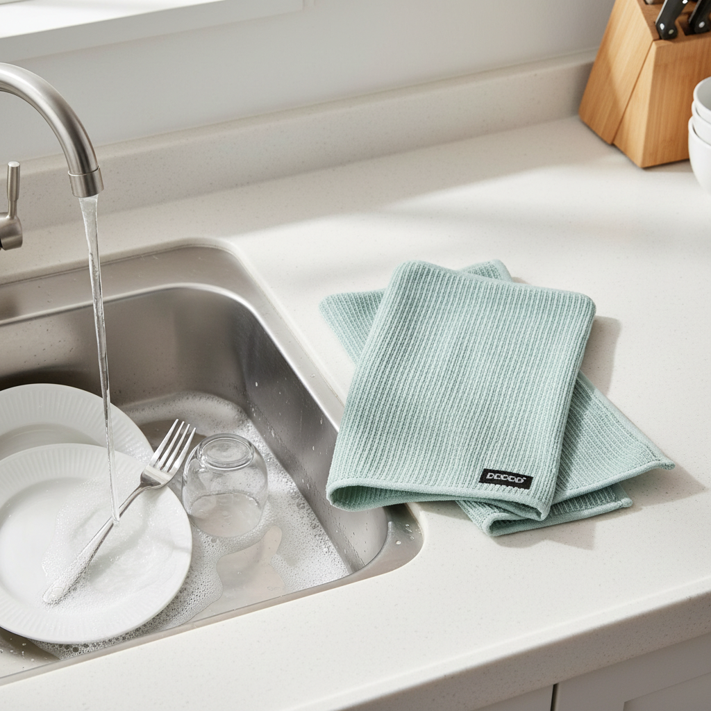 DDDDD Basic Clean Series Dish Cloth-Pastel Green