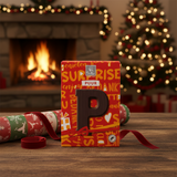 De Heer Dark Chocolate Letter-P