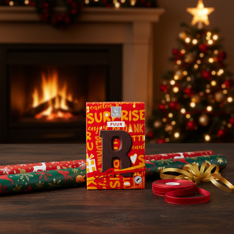 De Heer Dark Chocolate Letter-R