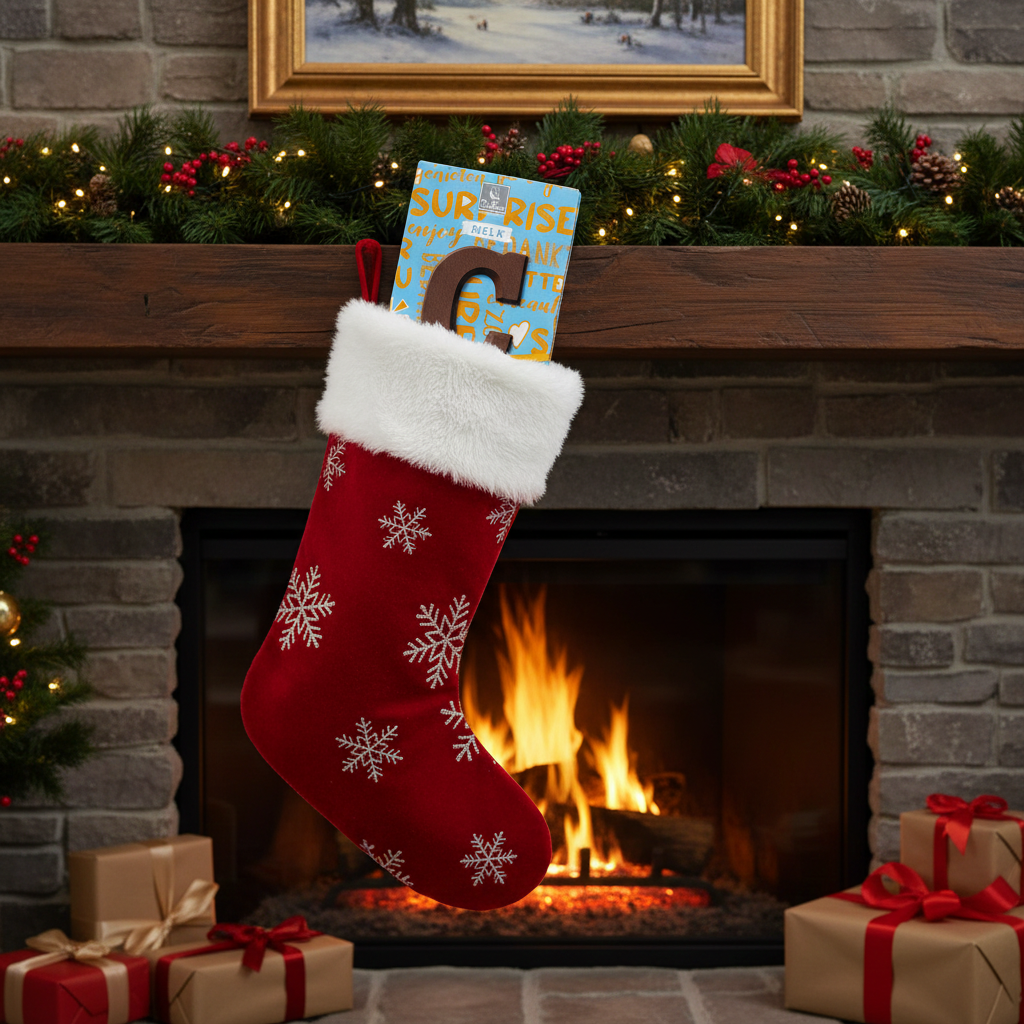 De Heer Milk Chocolate  Letter-C