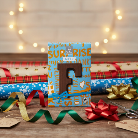 De Heer Milk Chocolate  Letter-F