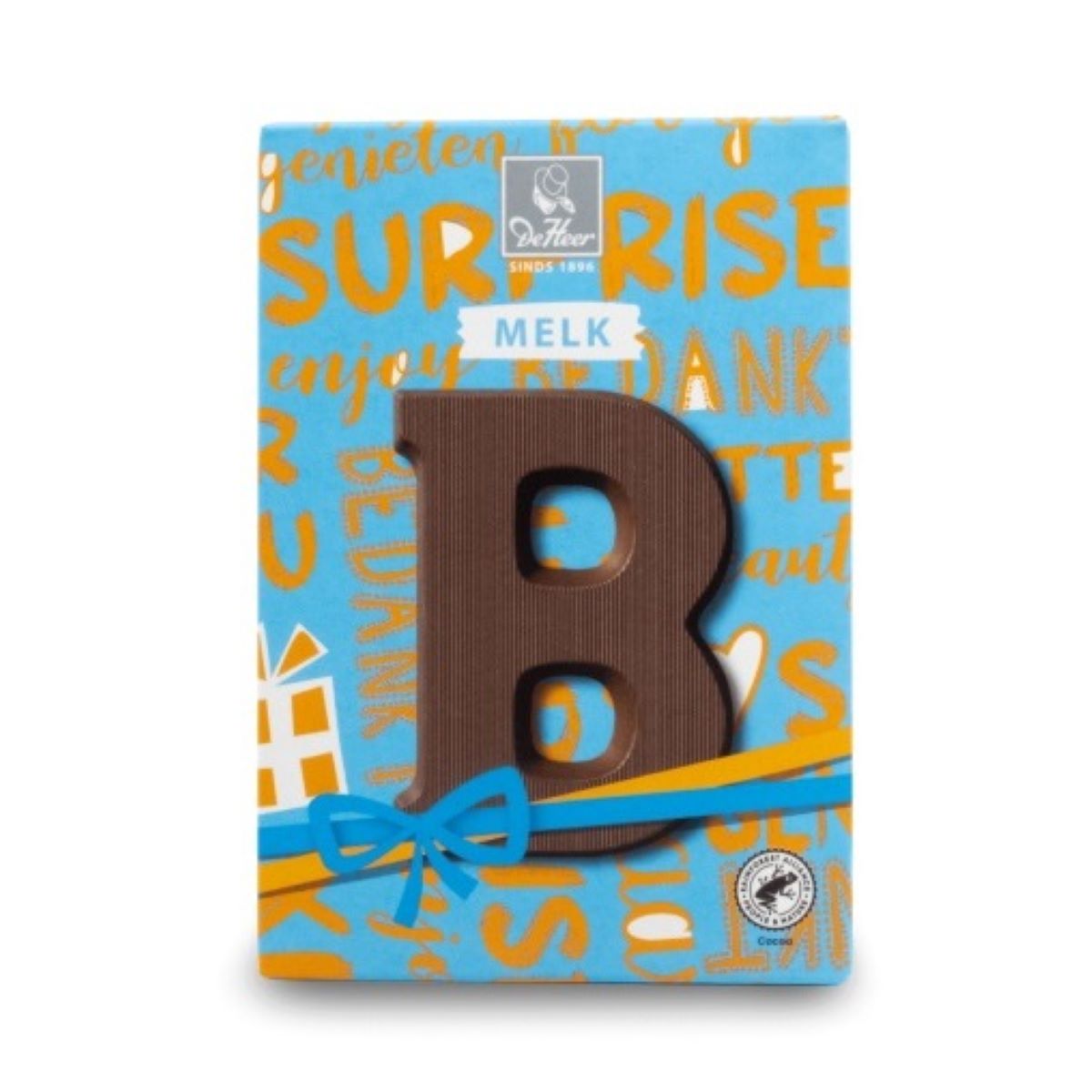 De Heer Milk Chocolateletter B --- Holland Store - Toronto