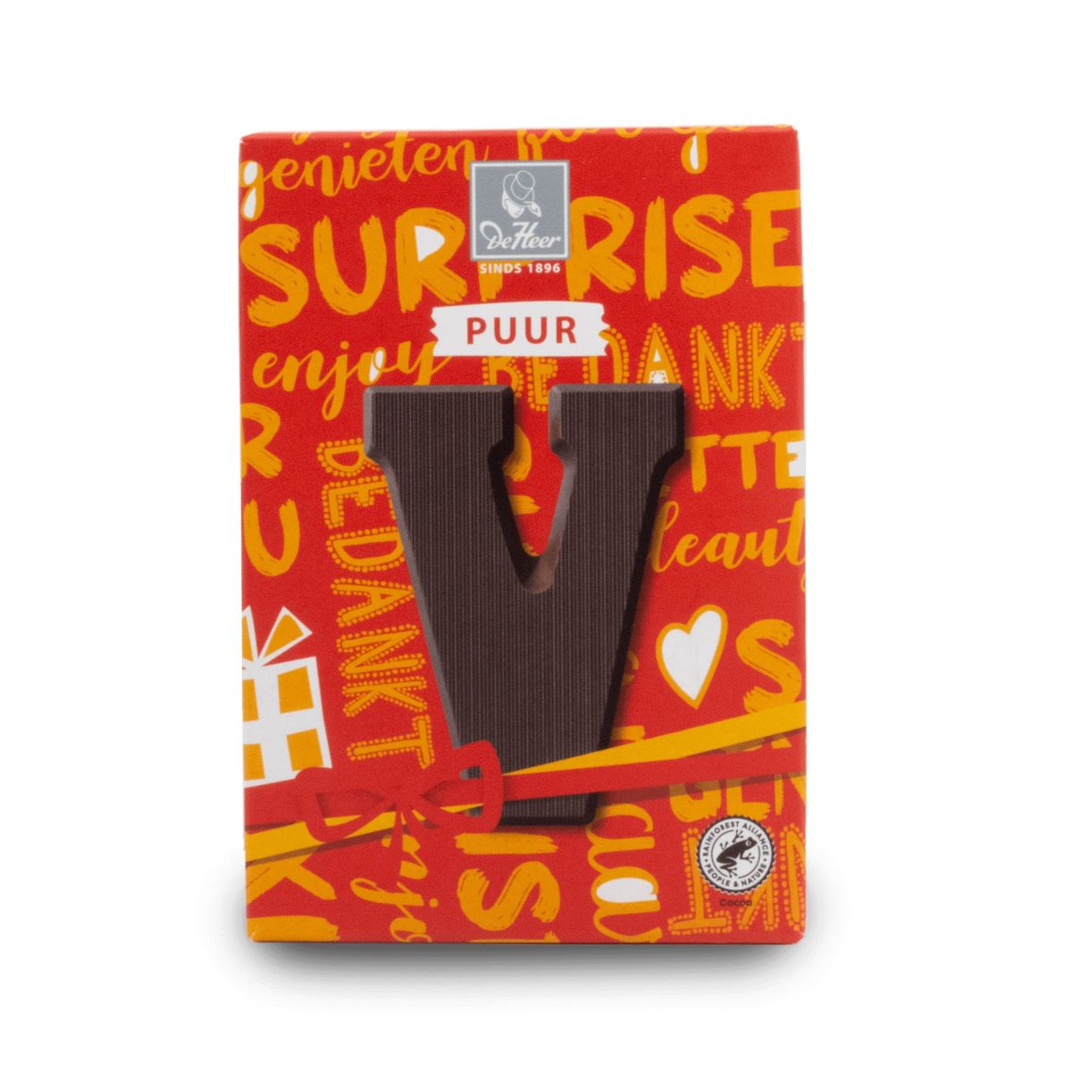 De Heer Puur Chocoladeletter V --- Holland Store - Toronto
