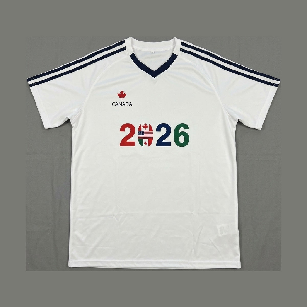 Adults White Canada 2026 World Cup Host Nations Soccer Style Jersey - Holland Store Toronto