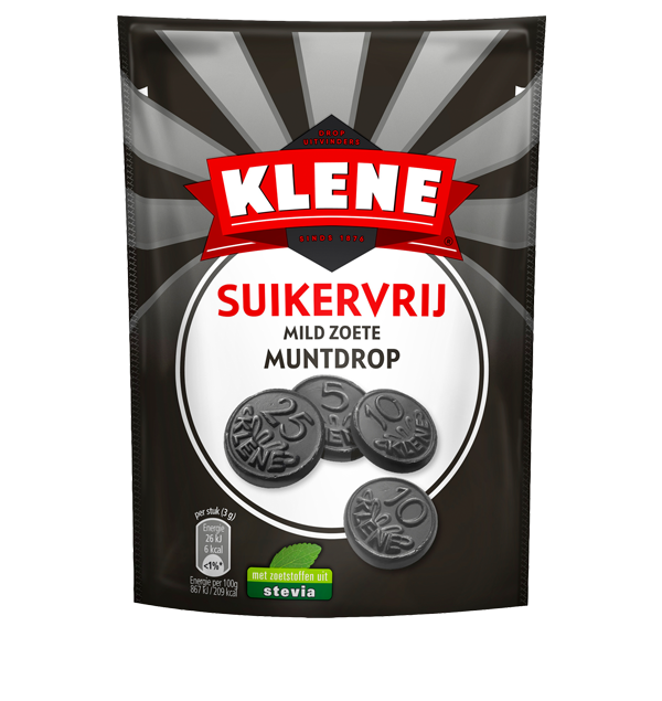 Klene Suikervrij Drop - Muntdrop