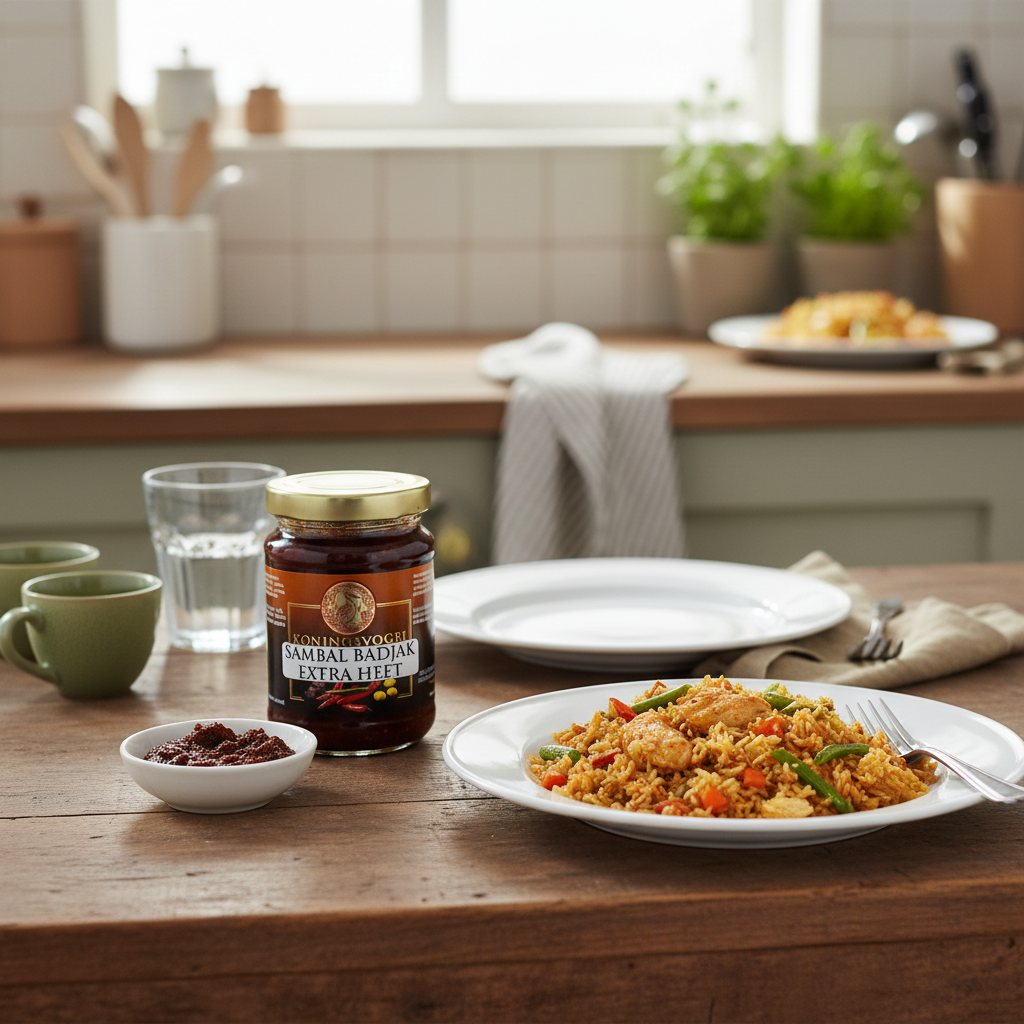 Koningsvogel Sambal Badjak Extra Heet-200g