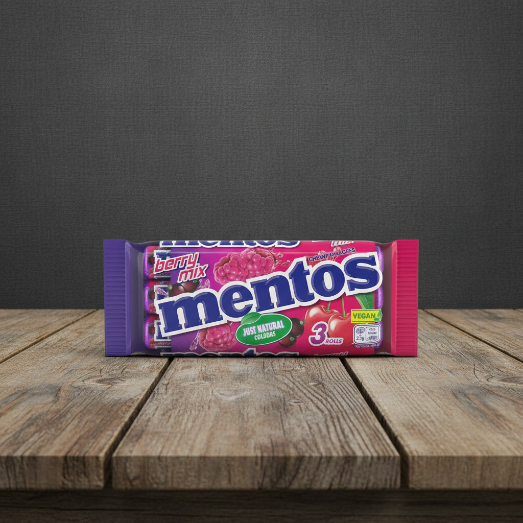Mentos Baies mélangées-Lot de 3-112,5g