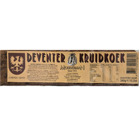 Modderman Deventer Kruidkoek - 340g --- Holland Store - Toronto