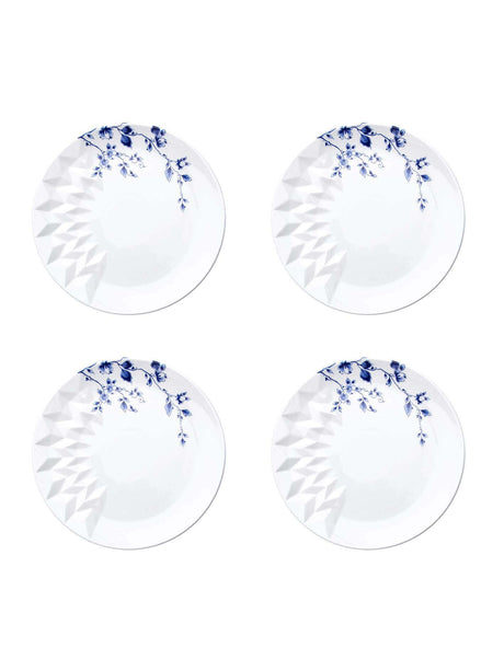 Blauw Vouw Porcelain Plates - Set of 4
