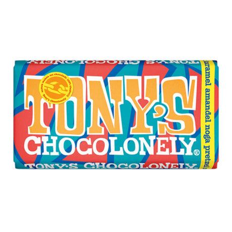 Tony_s Chocolonely Melk Karamel Almond Noga Pretzel Zeezout - Holland Store Toronto