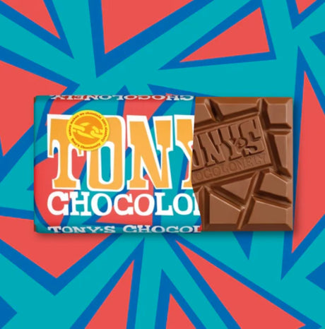 Tony's Chocolonely Milk Chocolate Caramel Almond Nougat Pretzel Sea Salt - 180 g --- Holland Store - Toronto