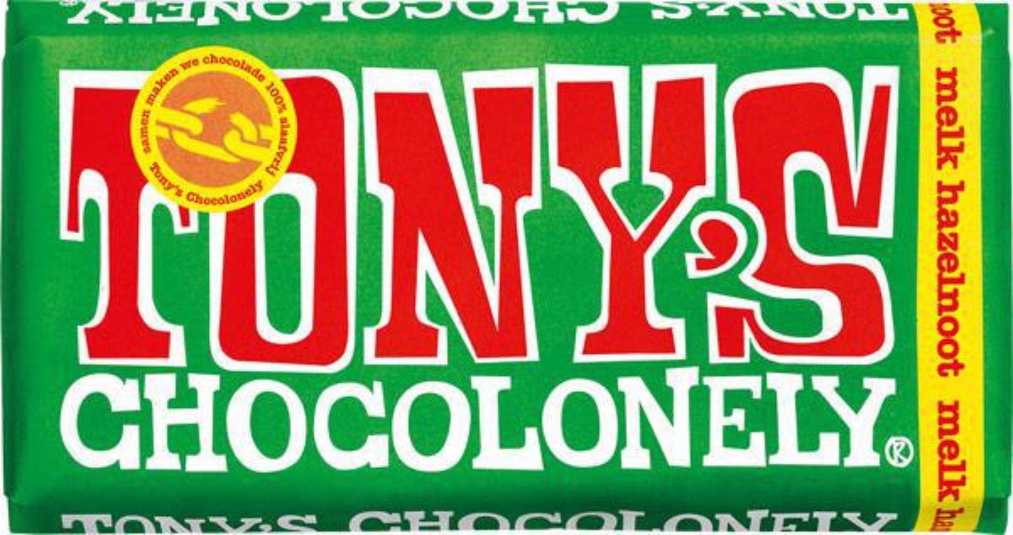 Tony's Chocolonely Milk Chocolate Hazelnut - 180 g --- Holland Store - Toronto