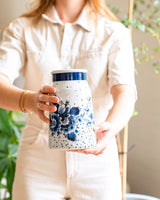 Vase Milk Churn Blauwe Stip-Small Ceramics-20.5cm