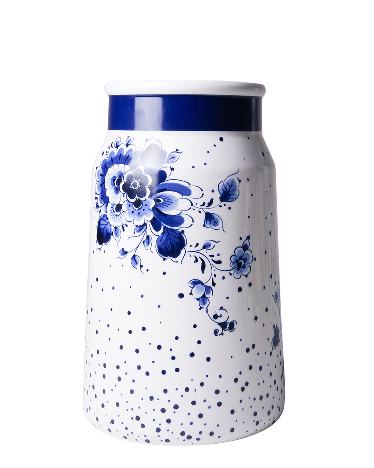 Vase Milk Churn Blauwe Stip-Small Ceramics-25.5cm