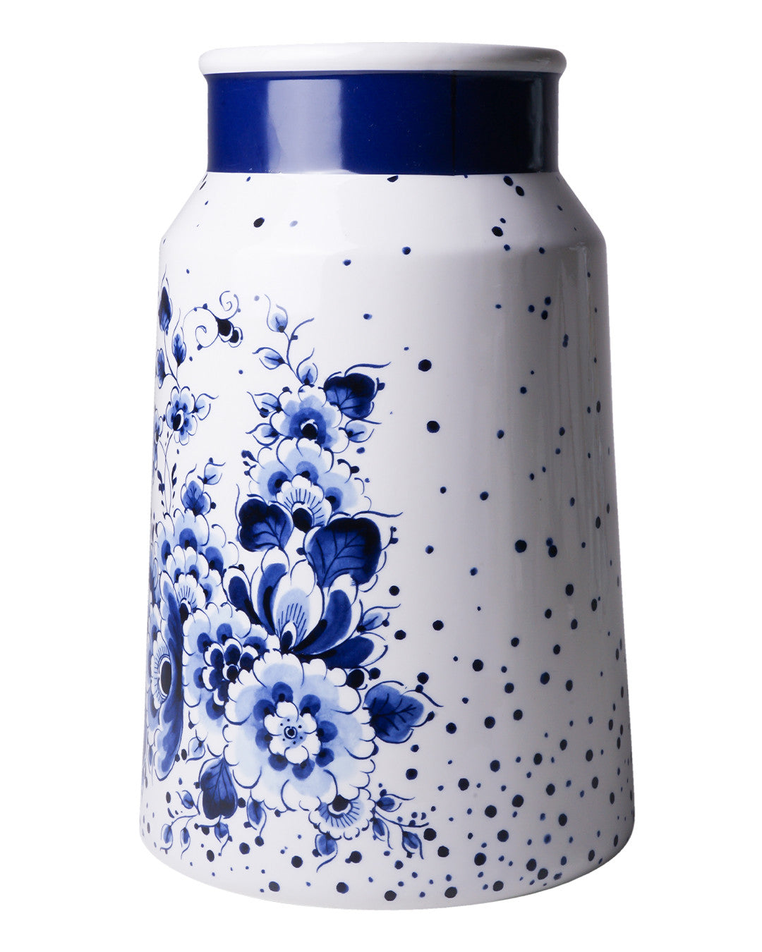 Vase Milk Churn Blauwe Stip-Small Ceramics-30cm