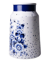Vase Milk Churn Blauwe Stip-Small Ceramics-30cm