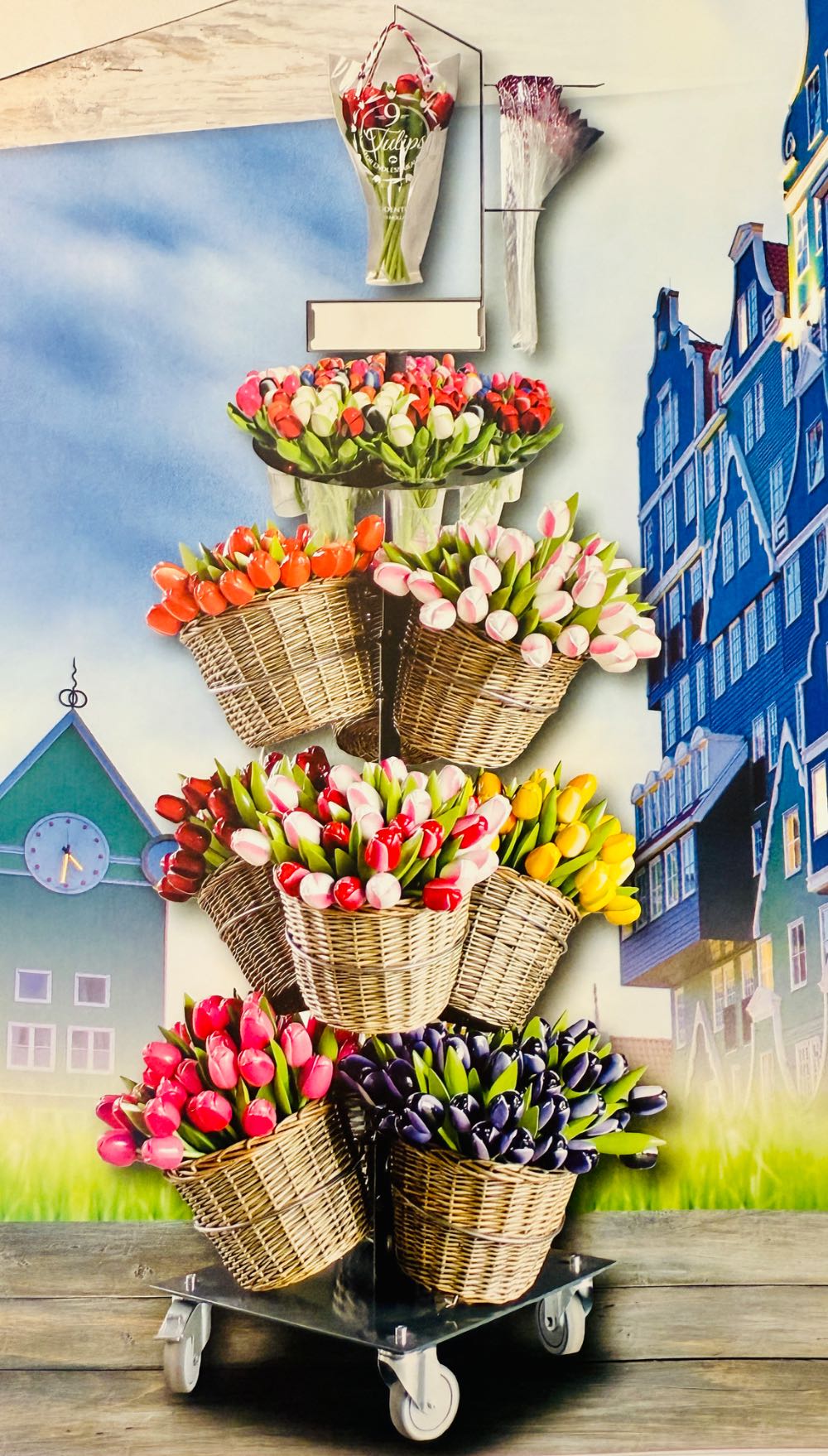 Wooden Tulip Stand