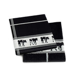 DDDDD Towel-Cow Black