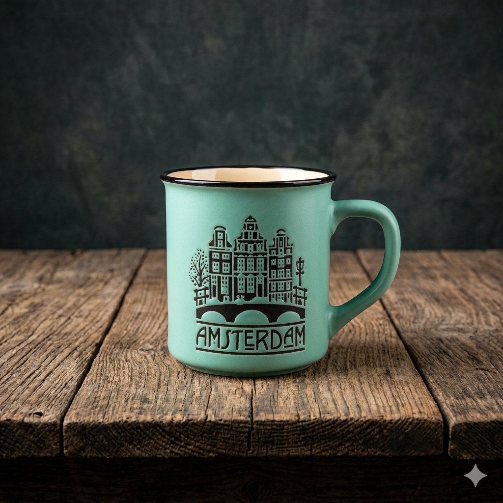Mug de camping Amsterdam – Vert