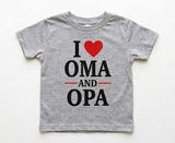 T-shirt - I love Oma and Opa