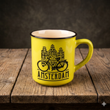 Mug de camping Amsterdam – Jaune