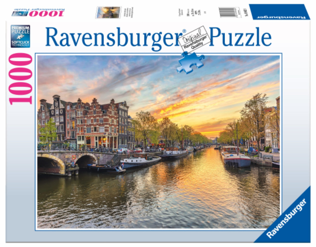 Ravensburger Puzzle - Amsterdam Canal Waterfront