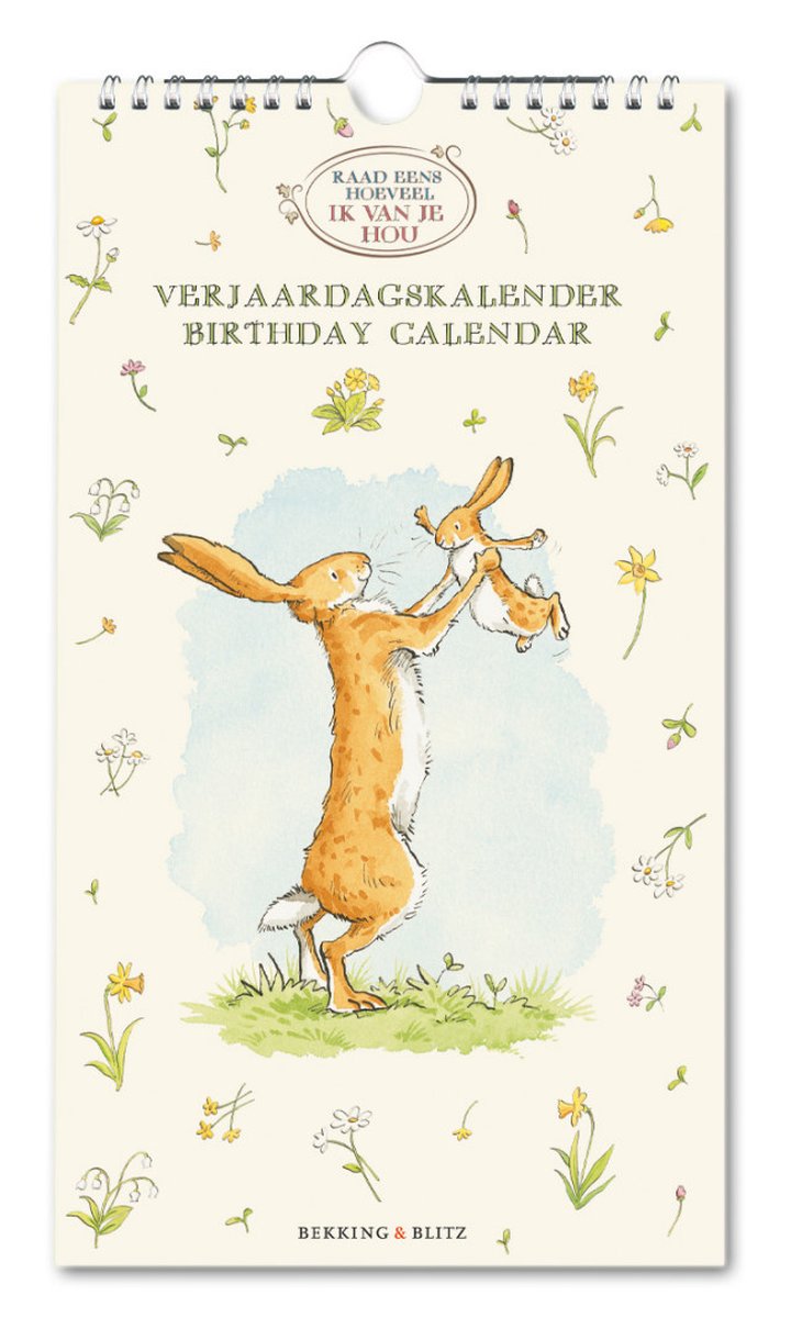 Calendrier - Sam McBratney – Devine combien je t'aime – Lapins