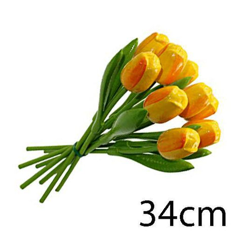 Wooden Tulip - Yellow / Orange