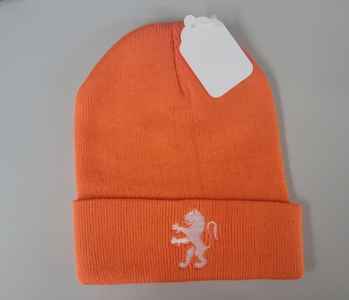 Toque - Orange with White Lion