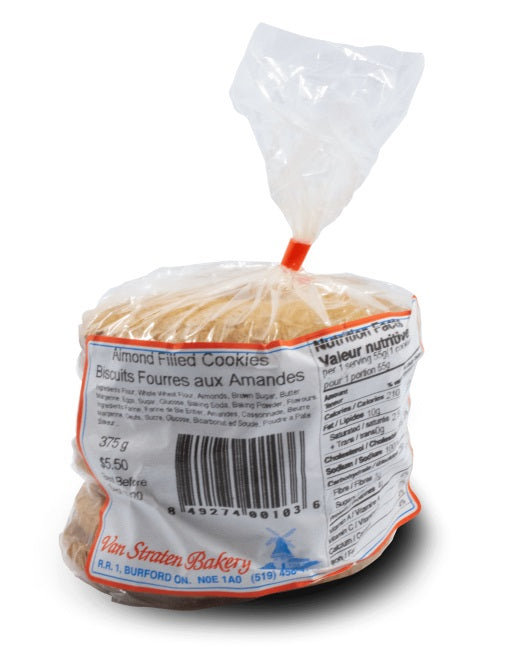 Biscuits fourrés aux amandes de Van Straten Bakery-375g