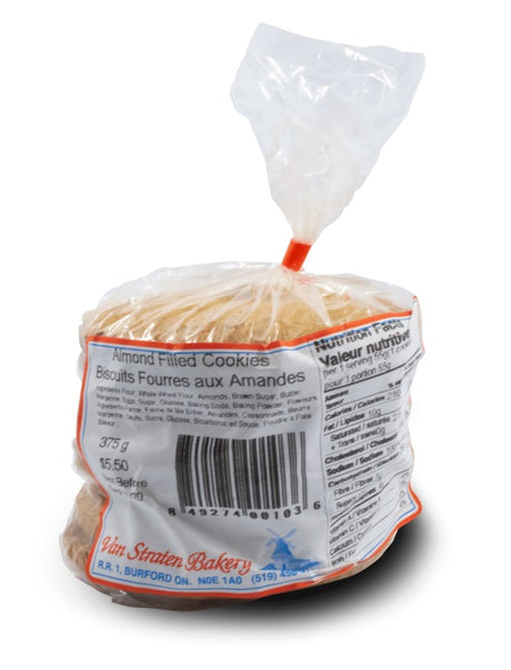 Biscuits fourrés aux amandes de Van Straten Bakery-375g