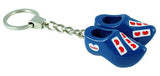 Keychain - 2 Wooden Shoes - Frisian Blue