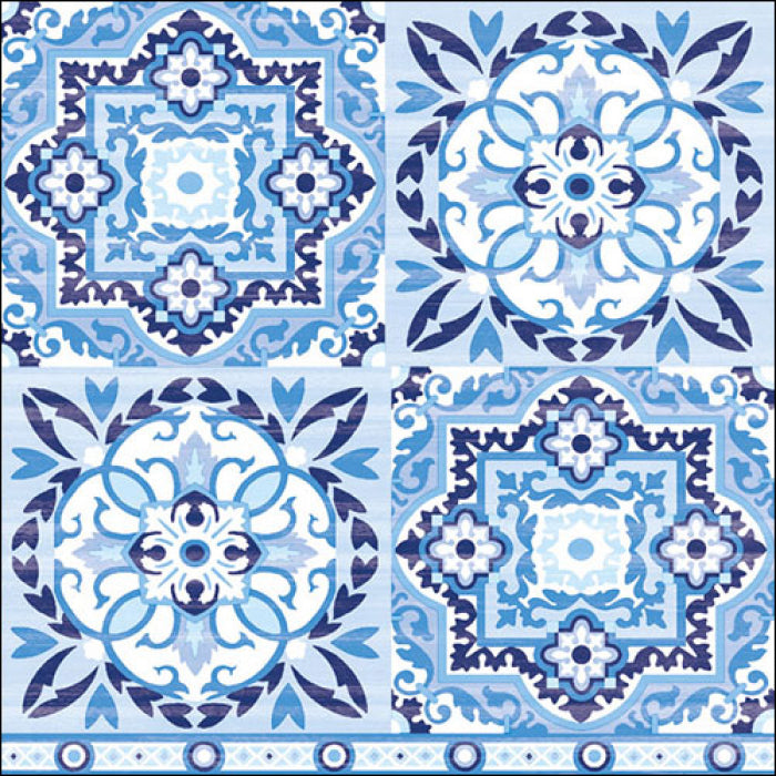 Ambiente Napkins - Tiles Blue ... Holland Store - Toronto