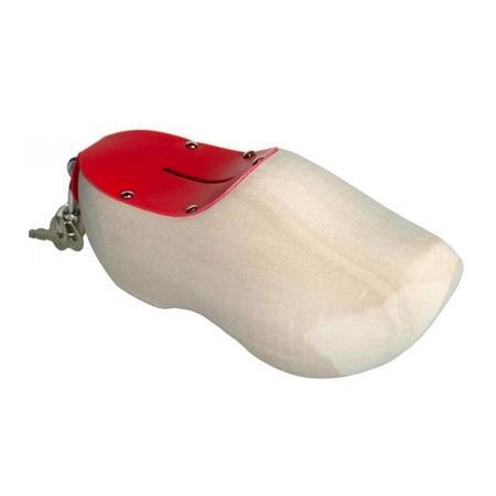 Wooden Shoe Piggy Bank - Natural
