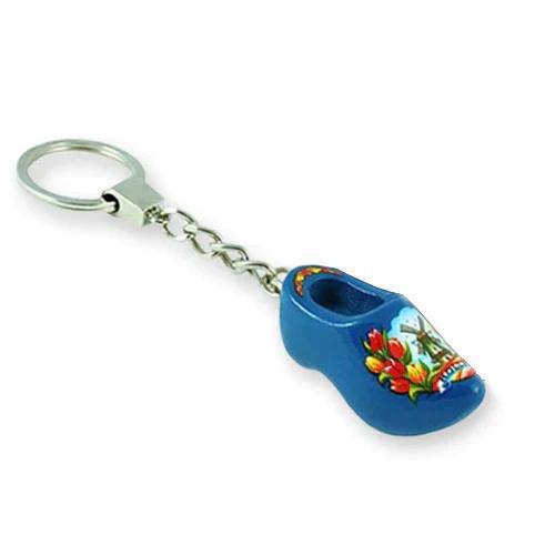 Keychain - Wooden Shoe - Blue