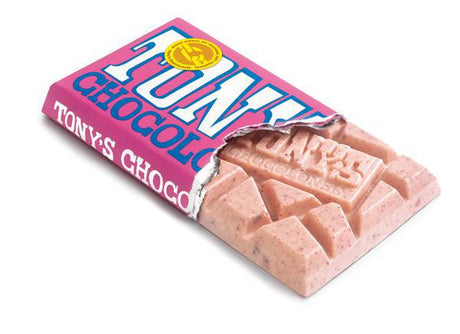Tony's Chocolonely - Wit Framboos Knettersuiker